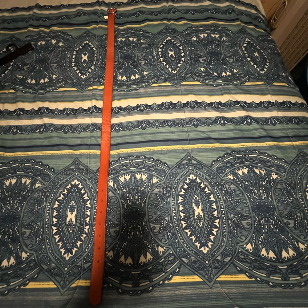 GAP Vibrant Orange Leather Belt